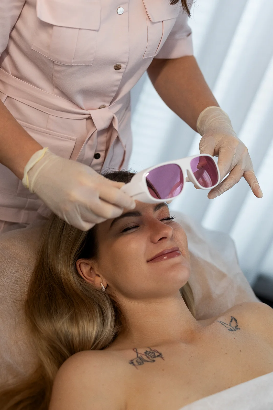 Preparing for a laser treatment